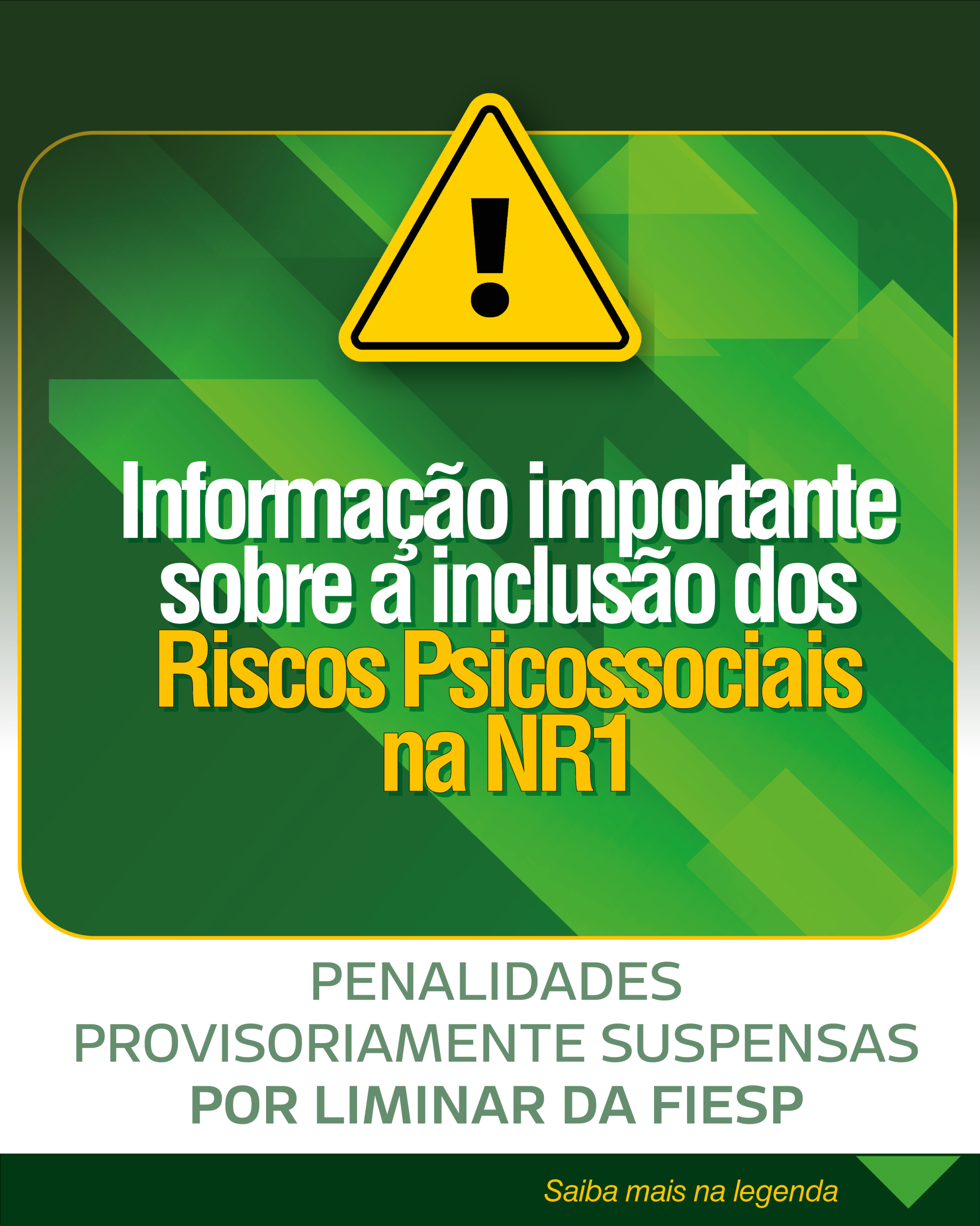 You are currently viewing FIESP OBTÉM LIMINAR SOBRE PSICOSSOCIAIS NA NR1